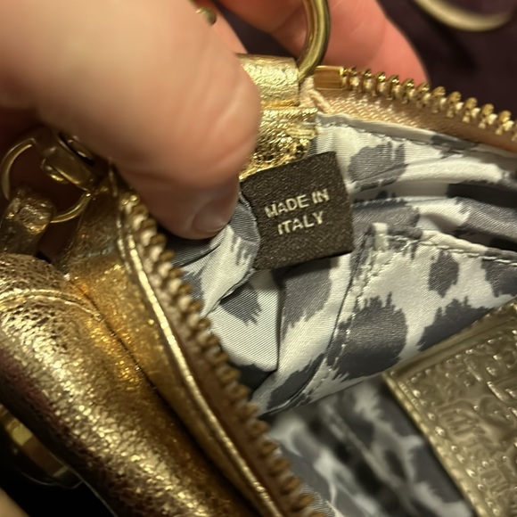 Coach Poppy STAR Leather “Groovy” Gold Crossbody Handbag - Picture 8 of 13